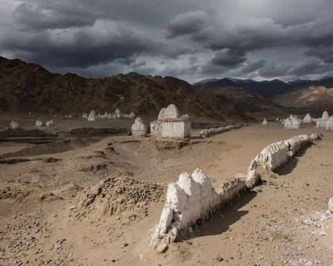 Chortens near Shey, Ladakh