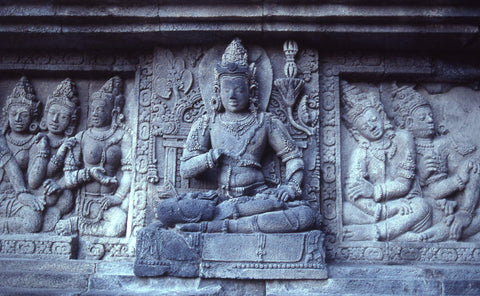 Divine Beings, Borobudur, Java, Indonesia