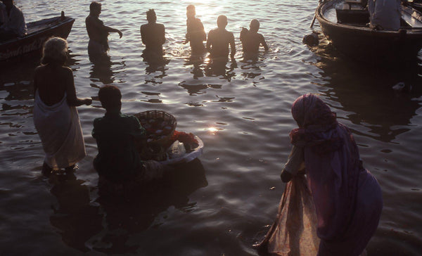 Morning Ablutions and Offerings, Ganges River, India