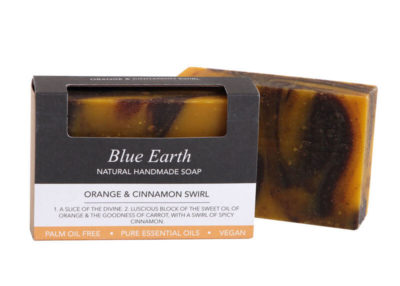 Orange & Cinnamon Swirl Soap - single bar