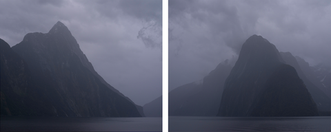 Mitre Peak and Milford Sound (Diptych)