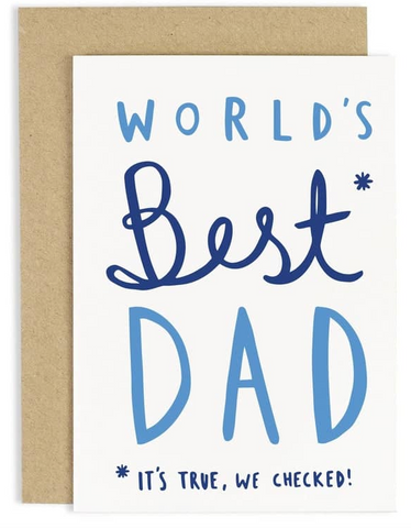 World's Best Dad Card