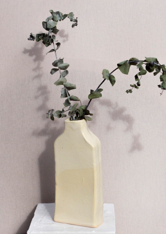 Milk Bottle Vase (Buttermilk)