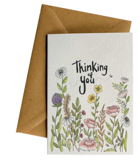Thinking of You Flowers Card