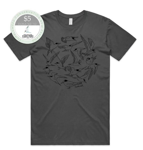 Fairy Terns/Tara iti T-shirt - Womens (Charcoal)