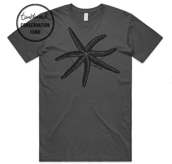 Starfish T-shirt - Mens (Charcoal)