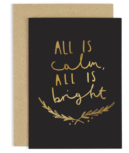All is Calm, All is Bright Chrsitmas Card