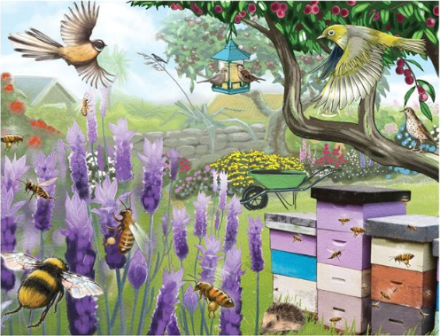 Treasures of Aotearoa 96pc Frame Tray Jigsaw Puzzle - Busy Bees