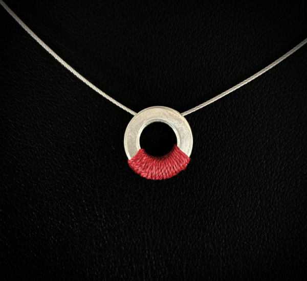 Single Event Wire Necklace - Red