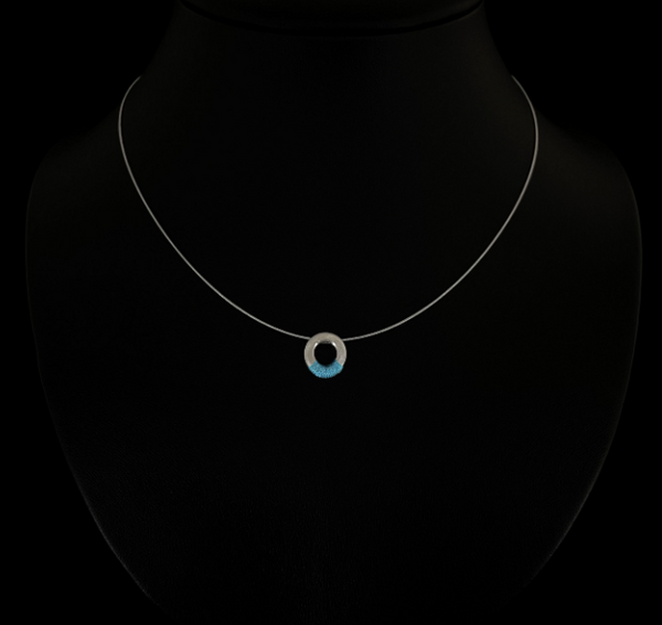 Single Event Wire Necklace - Blue