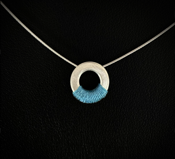 Single Event Wire Necklace - Blue