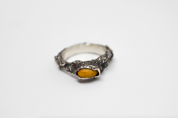 Ring #3 (Sterling Silver, Kōwhai Seed)