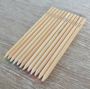 12 Natural Coloured Pencils - Tube