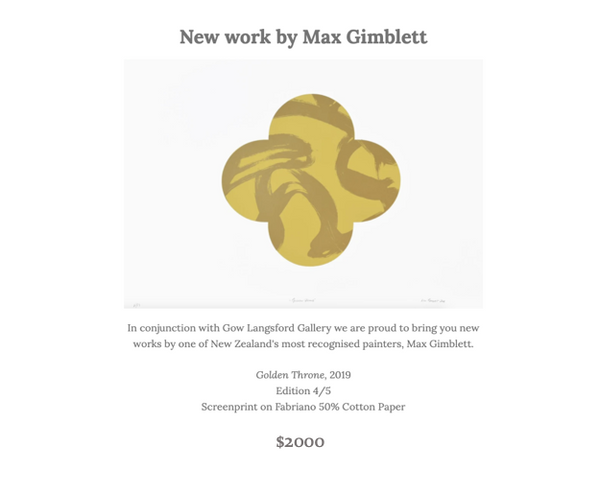 Max Gimblett Ongoing Exhibition