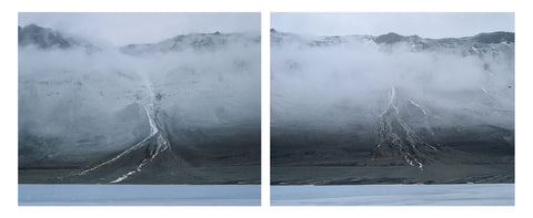 Snowfall, Lake Vanda, Wright Valley Diptych