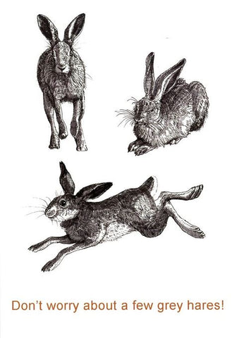 Don't Worry About a Few Grey Hares Card